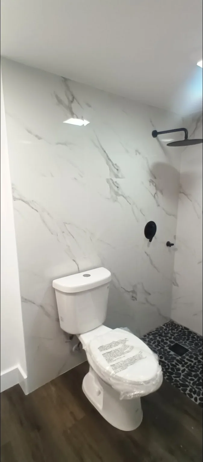 Finished bathroom remodel
