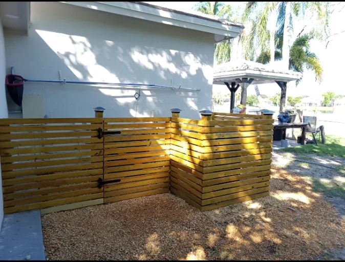 Finished custom enclosure gate